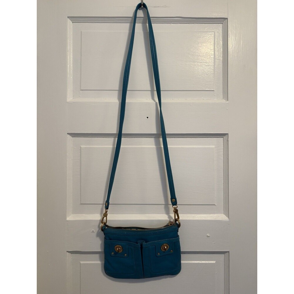 Marc by Marc Jacobs Blue Shoulder Bold Teal Blue Small Rectangle Crossbody Bag